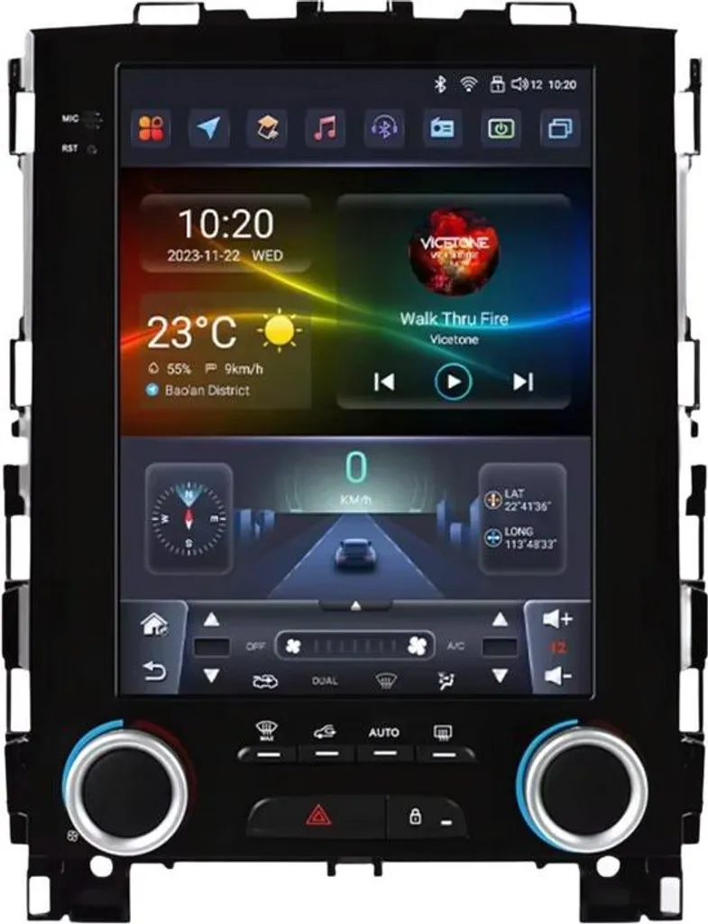 Autoradio Bluetooth 3Go RAM pour Renault Megane 4 - CarPlay Intégré