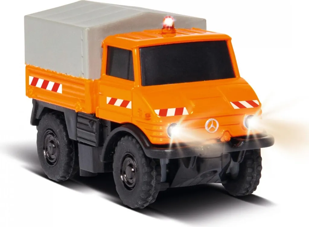 Solution micro-RC pour circuit H0 : MB Unimog U406 Carson 1:87 complet