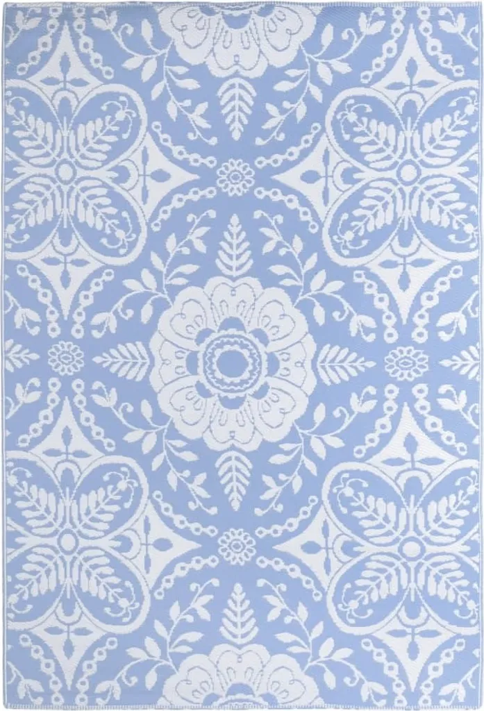 Grand tapis de terrasse bleu ciel 190x290 cm ARAKIL style contemporain