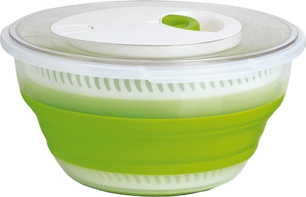Emsa Basic Falt-Salatschleuder 4,0 l, Grün Produktbild 
