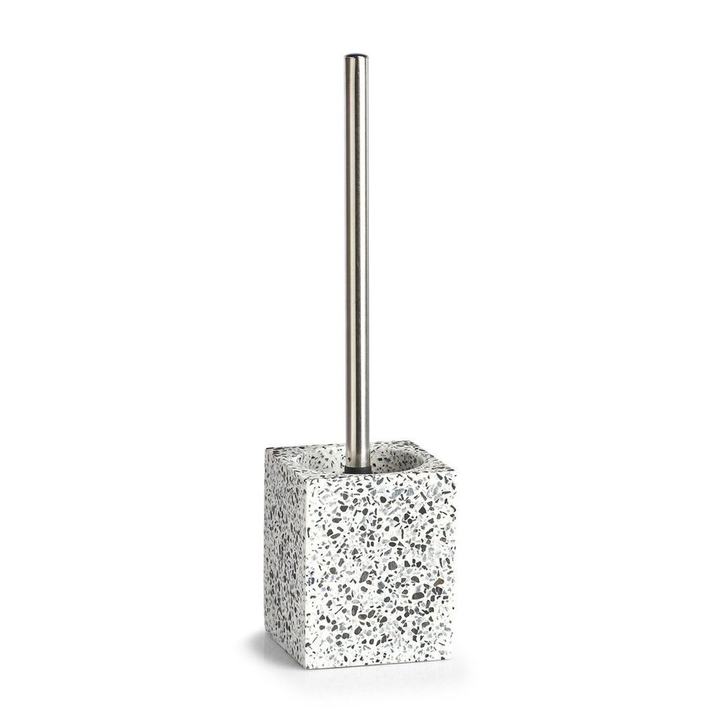 Zeller Toilettenburste im Halter - Kunststoff - Steinoptik - 10 x 38 cm