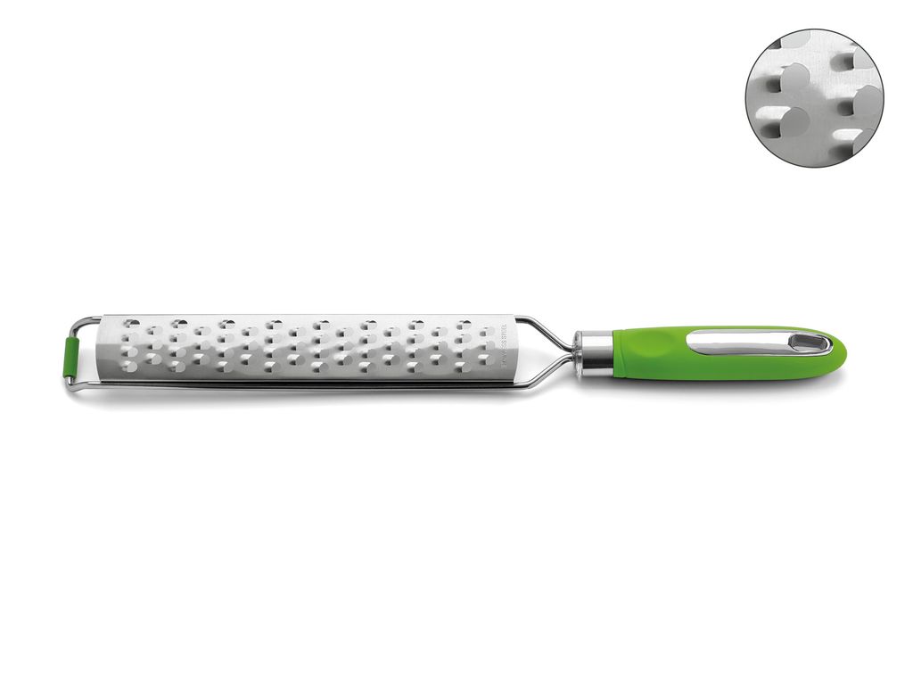 Karl Weis Gourmetreibe ultrascharf rundloch medium, Edelstahl, Kunststoff, 37 x 4 x 3 cm