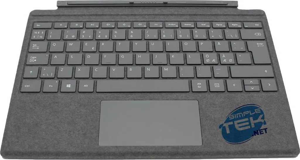 Microsoft Type Cover Originale per Surface Pro 3-7 | Grigio Platinum QWERTY - 2