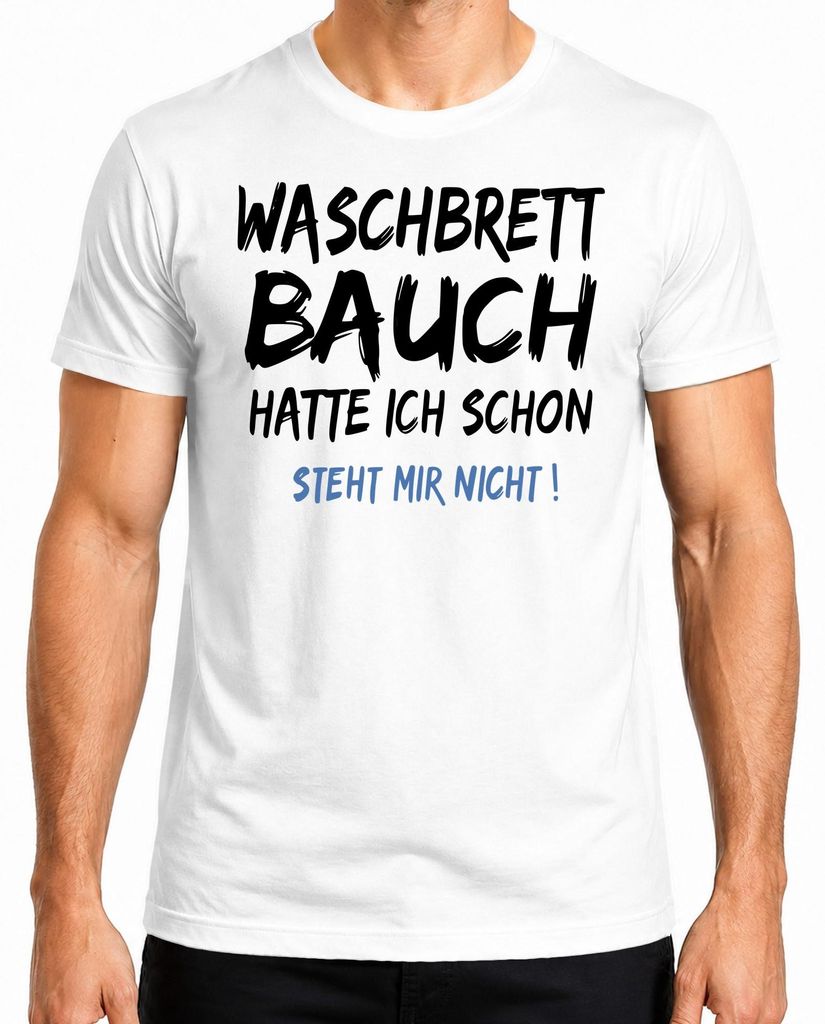 Hatte Waschbrettbauch steht mir nicht Lustig Gym Fit Produktbild 