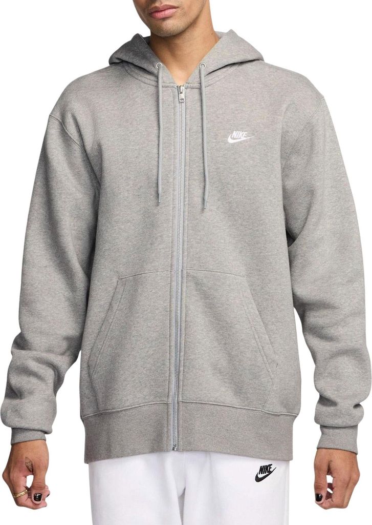 Nike Herren warme Sweatjacke Club mit Kapuze und durchgehendem Reißverschluss