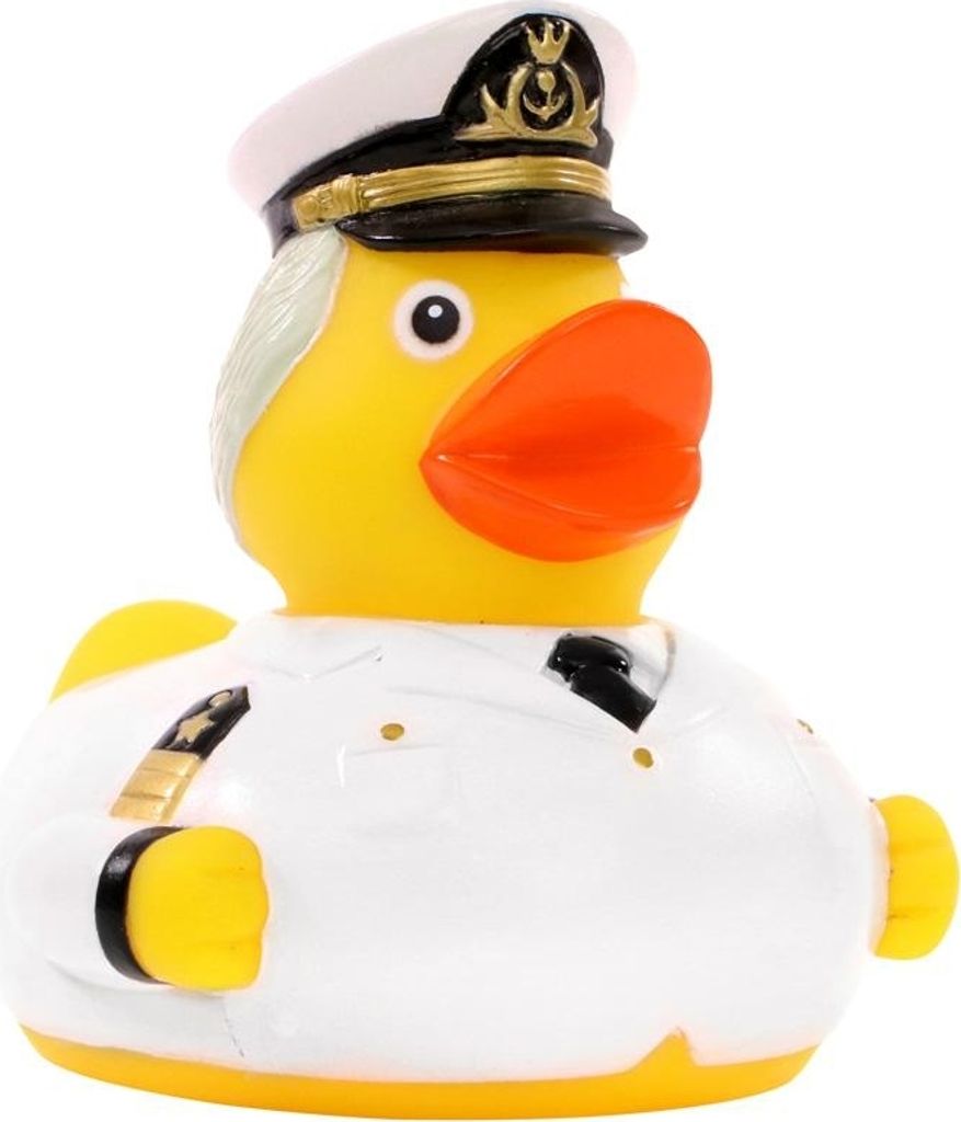 Kapitän - Quietscheente – Berufsente - Badeente - ca. 8 cm gross