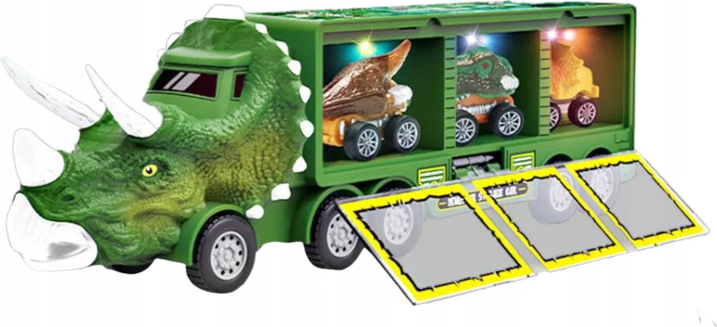 Camion dinosaure transporteur avec voitures et remorques modèle 1300A - 3