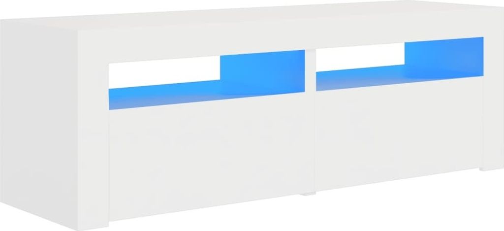 "Winter Sale"TV-Schrank mit LED-Leuchten Weiß 120x35x40 cm - TV-Schränke - clorisNeu3644883