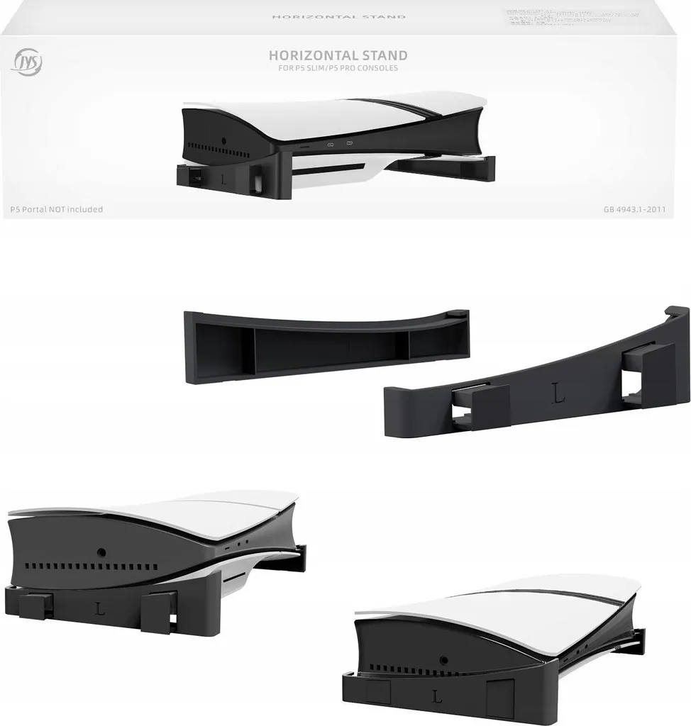 Socle de maintien pour PS5 Slim Sony - Support Horizontal Noir JYS