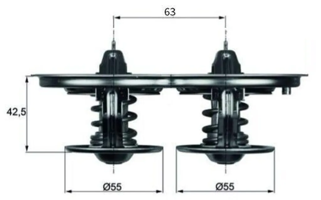 Soupape de décharge et thermostat MAHLE haute performance pour SCANIA PRT