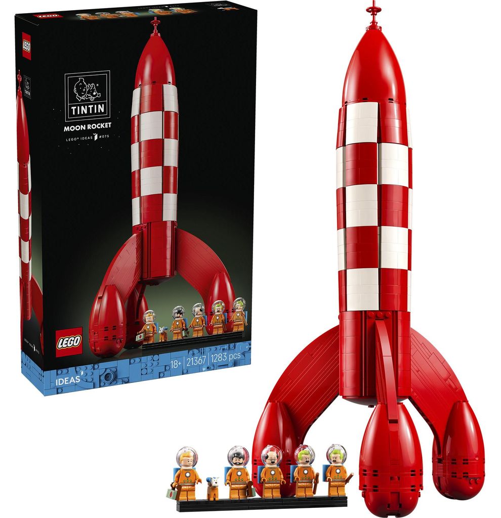 LEGO Ideas Tintin® i rakieta na Księżyc, Zestaw do Zdjęcie produktu 