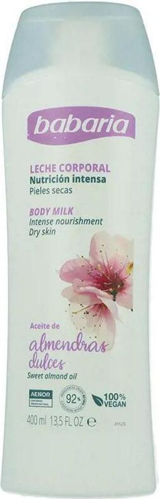 Babaria Sweet Almonds Body Milk Very Dry Skin 400ml Produktbild 