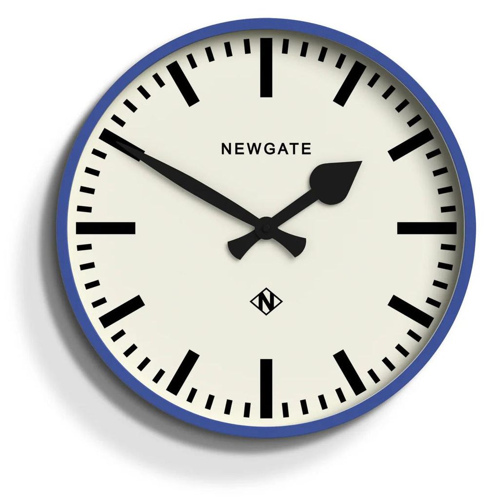 Newgate Number Three Railway – Wanduhr - Kobaltblau