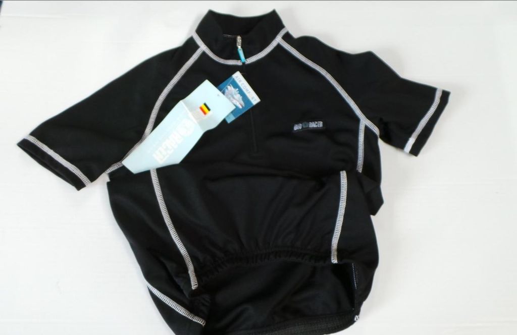 -Racer Superior Cycling SS Jersey Gr.152 Schwarz