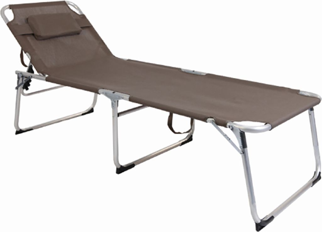 XXL Aluminium Gartenliege Sonnenliege Liege gepolstert L200xB70cm