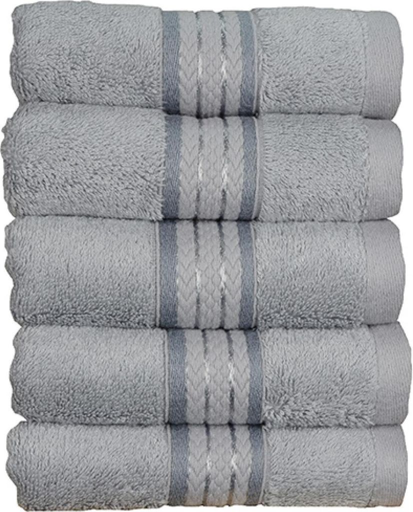 A&R 405.50 | Natural Bamboo Guest Towel - Gästetuch - 40 x 60 cm - Farbe: Light Grey - Größe: 40 x 60 cm