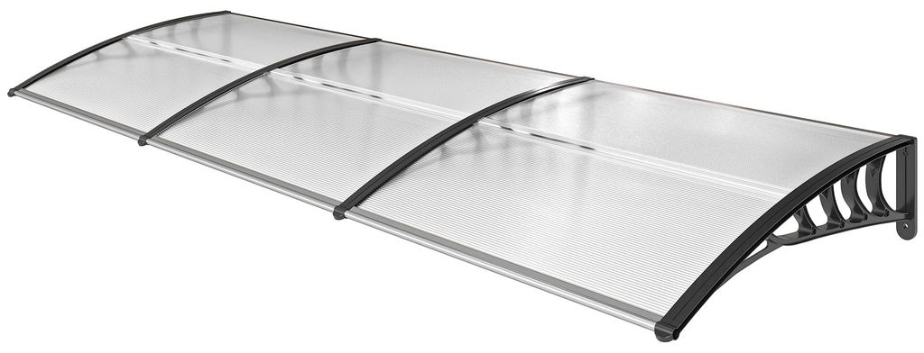 Outsunny Overkapping voor voordeur, afmetingen 90x295 cm, Productafbeelding 