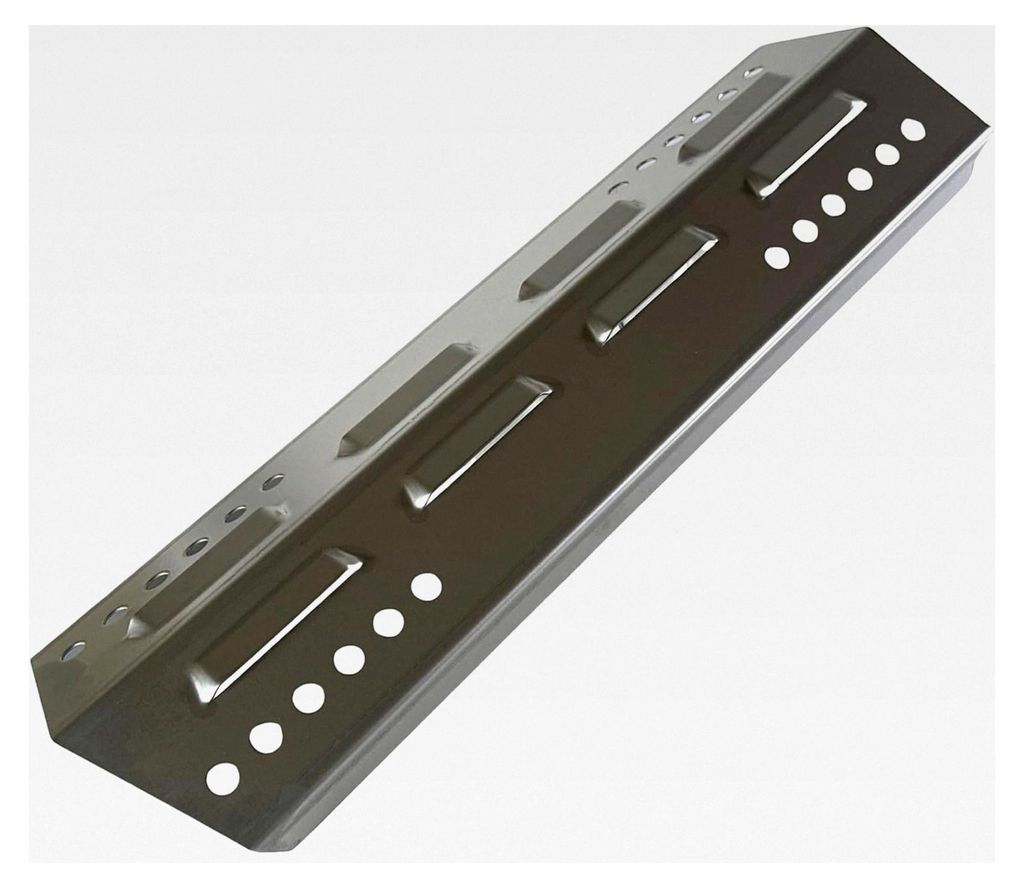 Edelstahl Brennerabdeckung für Enders Monroe 4 Pro SIK - Maße: LxBxH 36 x 10,8 x 3,8 cm (Bitte vor dem Kauf prüfen!) - 1 Stück Flammenverteiler...