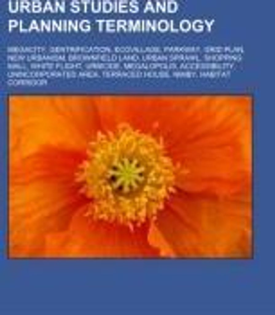 Urban studies and planning terminology