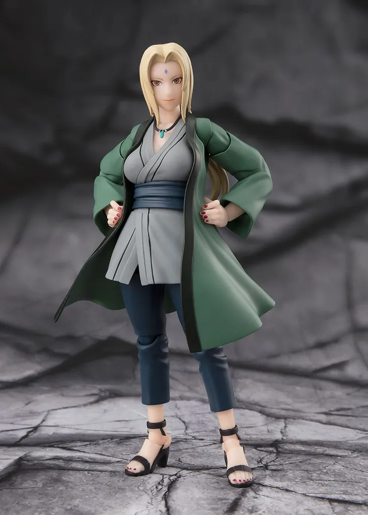 Tsunade S.H.Figuarts - Figurine Ninja Médicale avec Visages et Mains