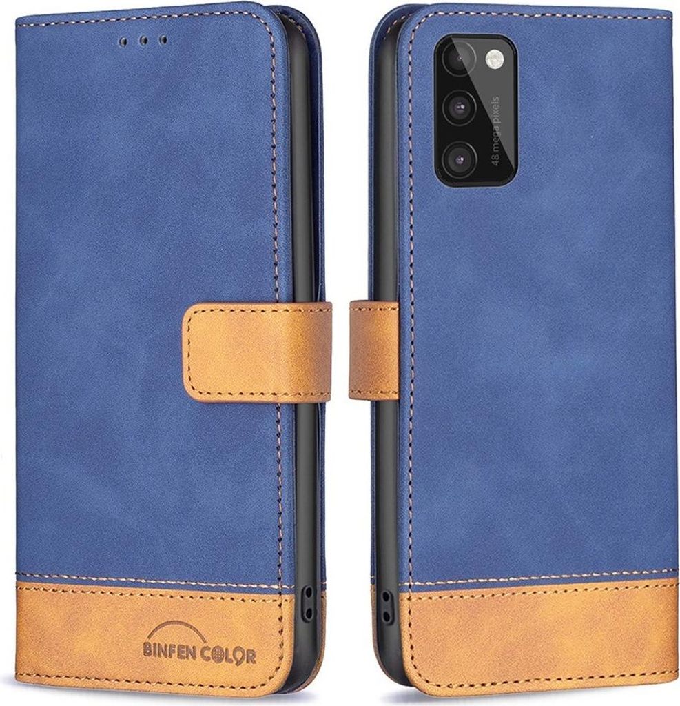 Samsung Galaxy A41 Hülle - BINFEN Color Klapphülle - Blau
