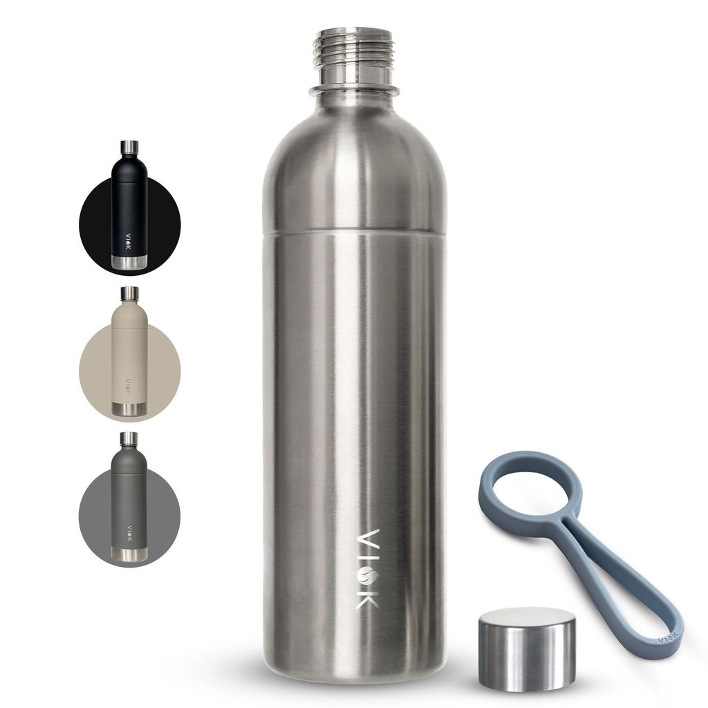 VIOK bottiglia acciaio inox 1,3 per Aarke Carbonator 3 & 2 Immagine del prodotto 