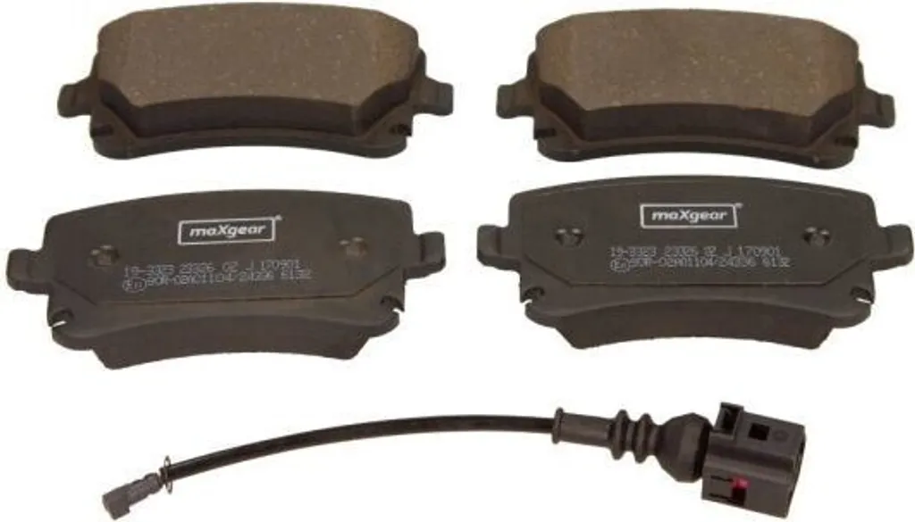 Plaquettes frein arrière silencieuses pour VW T5 T6 - Réf 19-3323