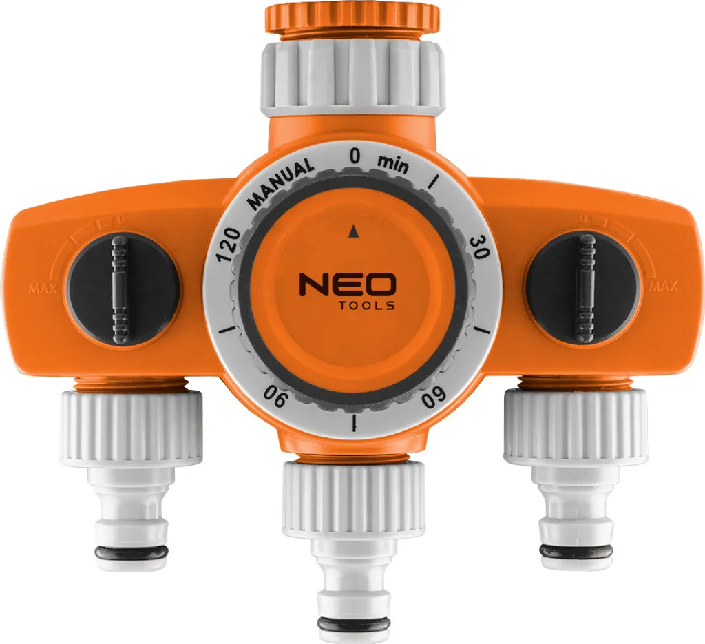 Distributeur 3 Voies NEO TOOLS avec Minuteur d'Arrosage 15-120 min