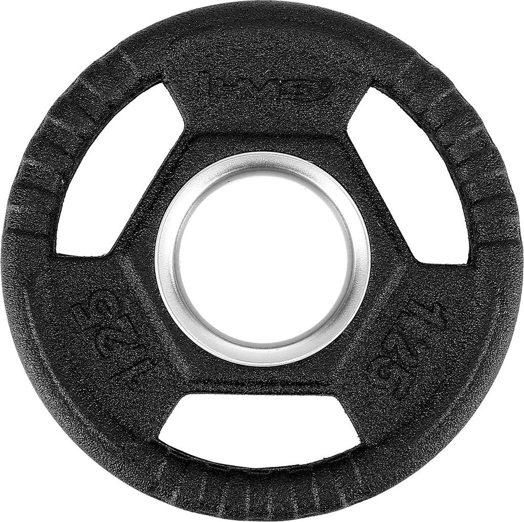 Talerz olimpijski ogumowany czarny 1.25 kg HMS