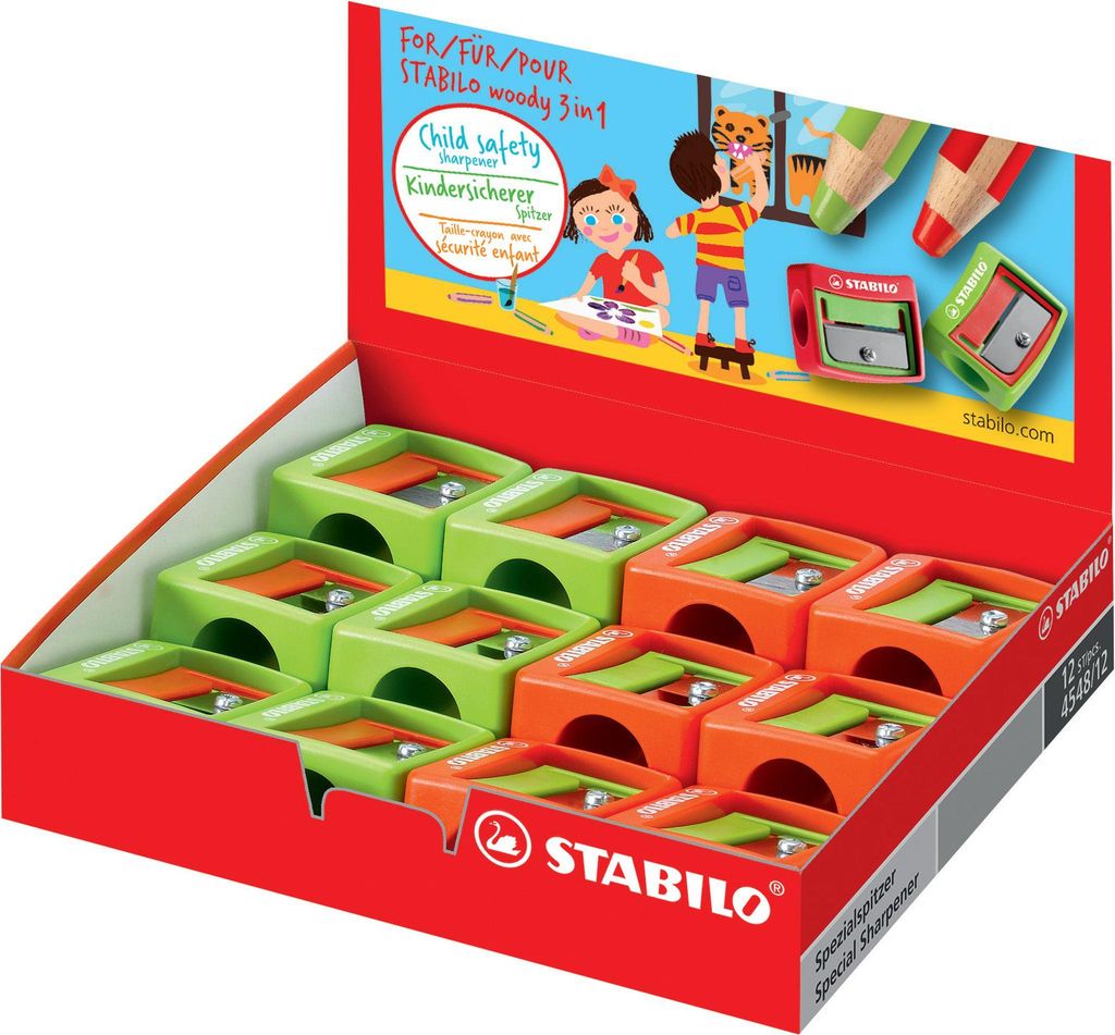 Temperino - STABILO woody 3 in 1 - per matite extra spesse Immagine del prodotto 