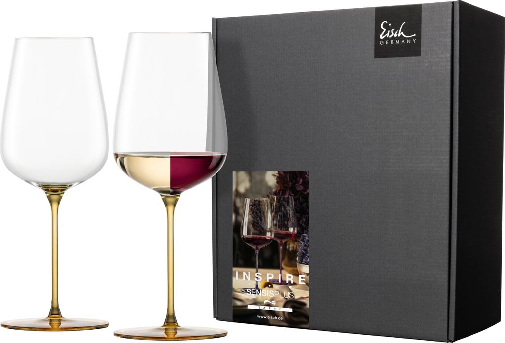 Eisch Vorteilset 2 Stück 2 Allroundgläser 543/3 amber fruchtig & aromatisch INSPIRE SENSISPLUS 15437033 und Geschenk + Spende