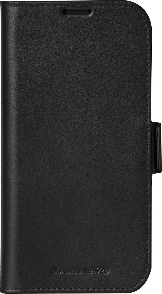 Étui dbramante1928 Copenhagen iPhone 16 Noir en Cuir Haute Qualité