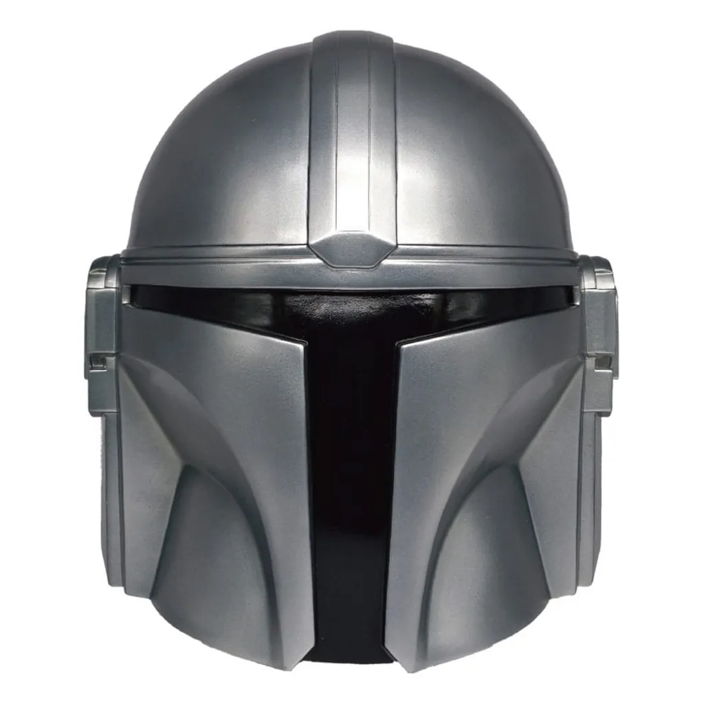Tirelire Star Wars Casque Mandalorien 21 cm en PVC effet métal argent