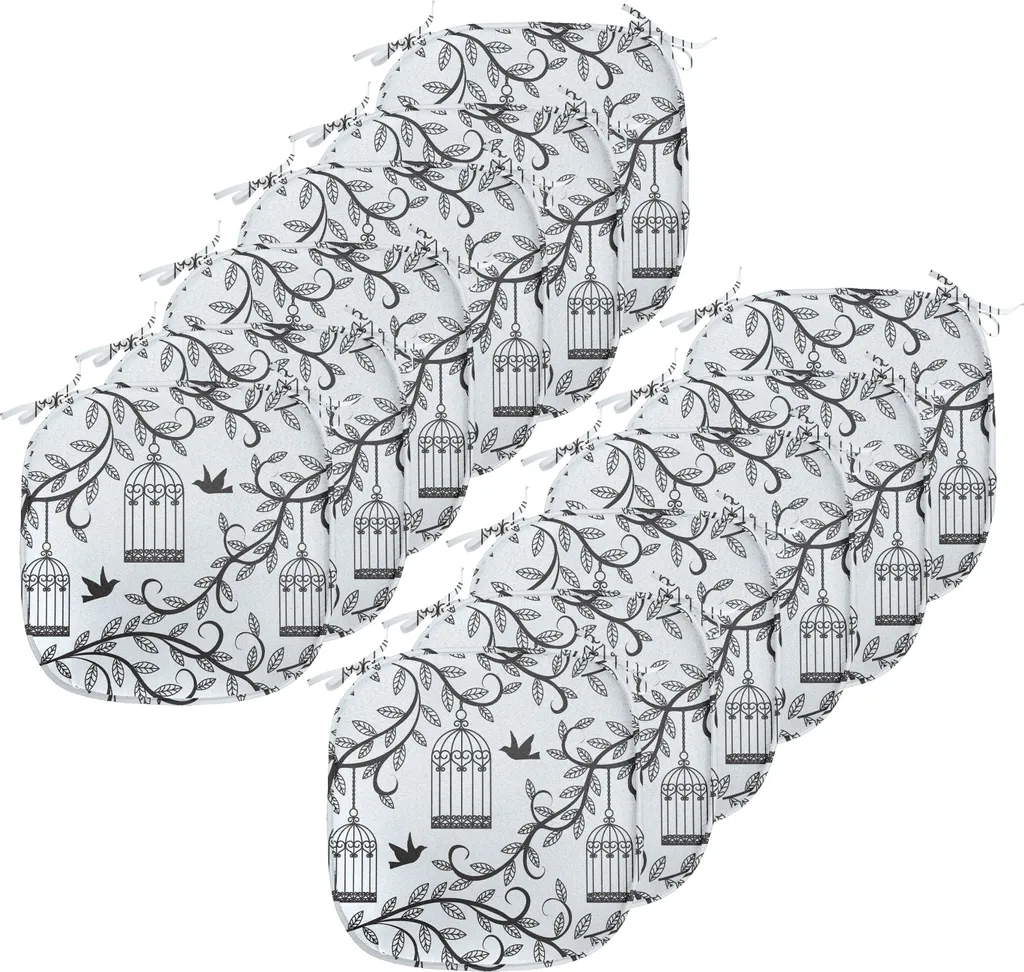 Cuscini Sedie 40x40 Impermeabili ABAKUHAUS - Pack 12 Pezzi Blu