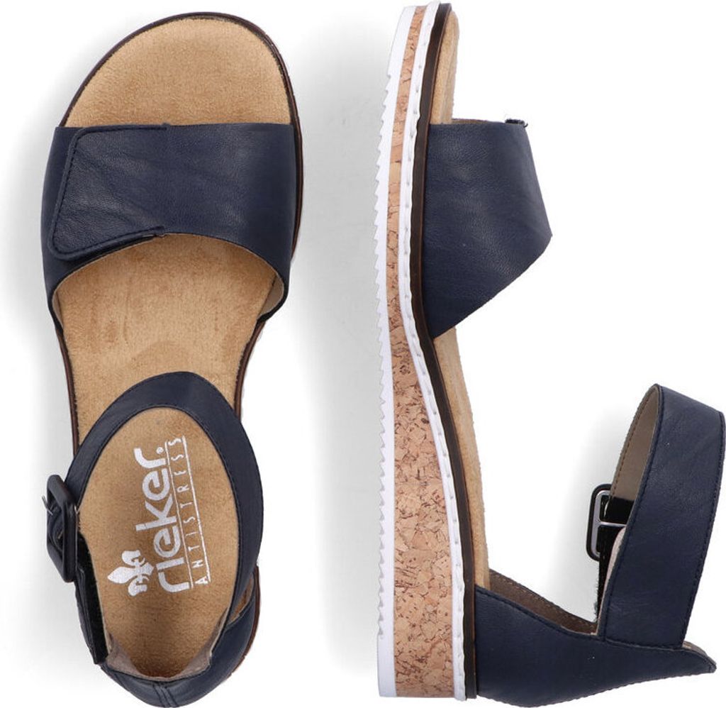 Rieker Damen Sandalen geschlossene Ferse Klettverschluss Produktbild 27