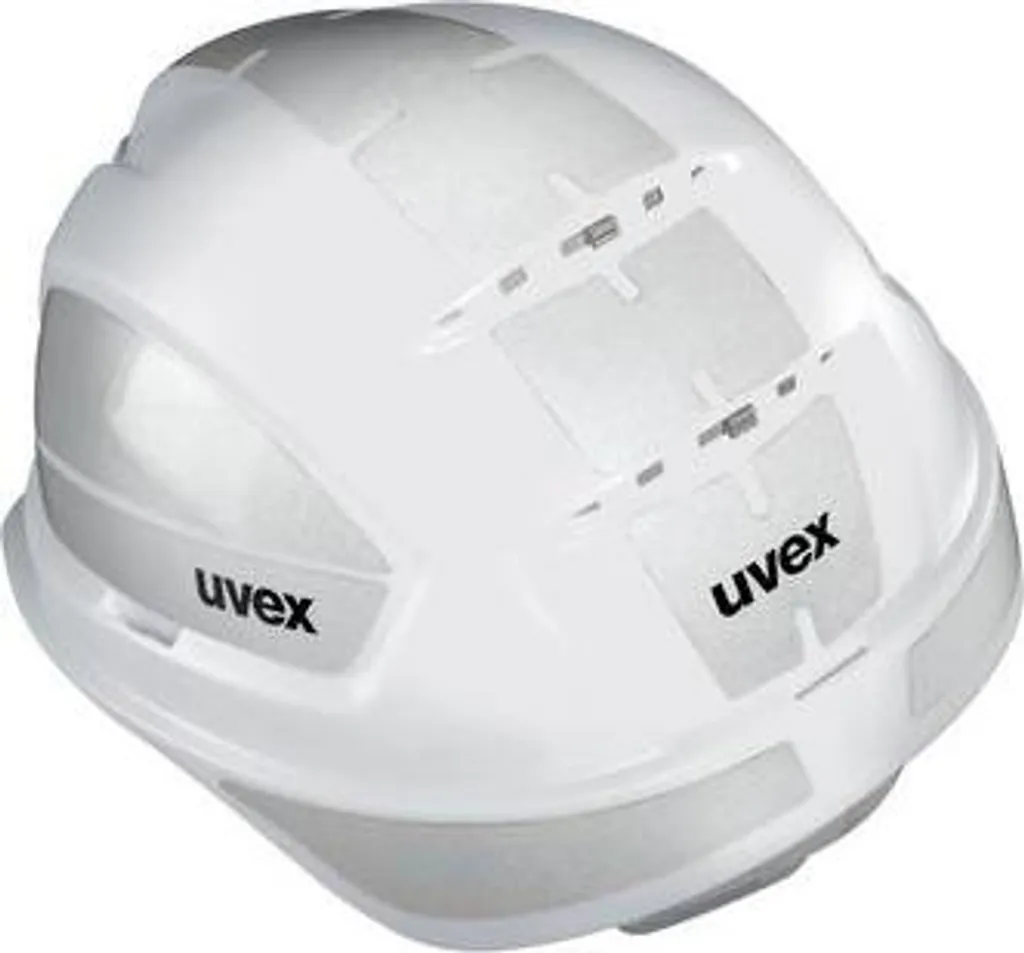 Casque uvex pheos S-KR 9772046 blanc à aérations et jugulaire intégrée