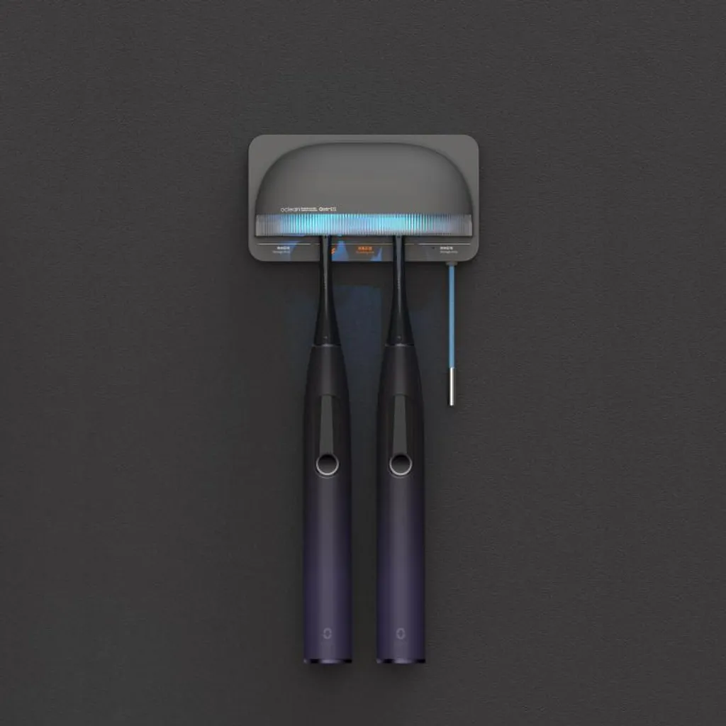 Désinfectant UV pour Brosse à Dents Oclean S1 Gris Mural sans Perçage - 4