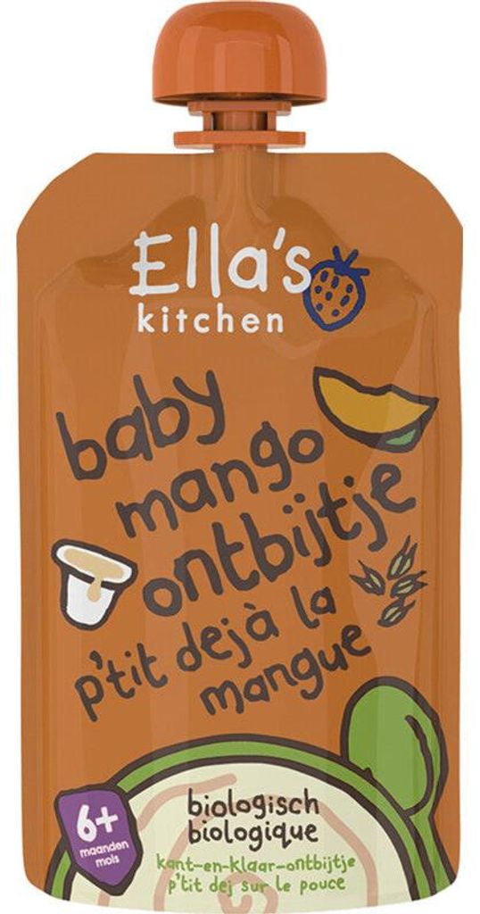 Ella's Kitchen Organic Baby Mango Raňajky 6M+ 100g - Obrázok produktu 