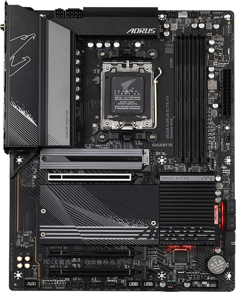Gigabyte B650 AORUS ELITE AX Carte Mère AM5 DDR5 pour Ryzen 7000