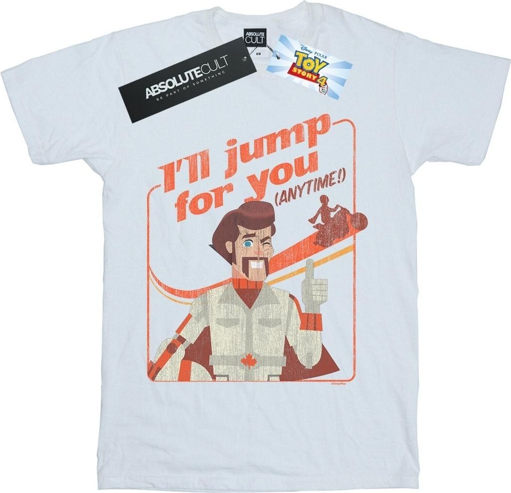 Disney - "Toy Story 4 I'll Jump For You" T-Shirt für Herren BI48551 (5XL) (Weiß)