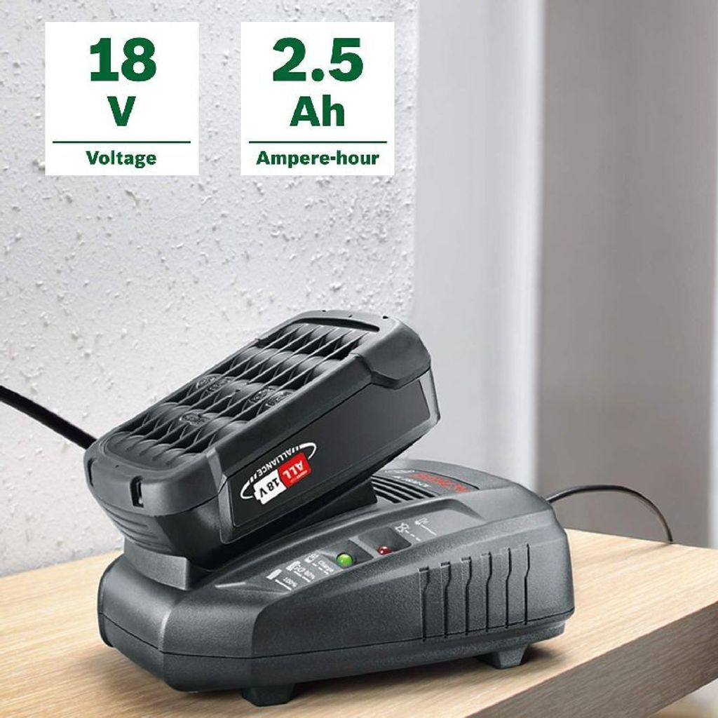 Bosch Akku-Starter-Set 18 V 2,5 Ah mit 2 Akkus & Ladegerät Produktbild 19