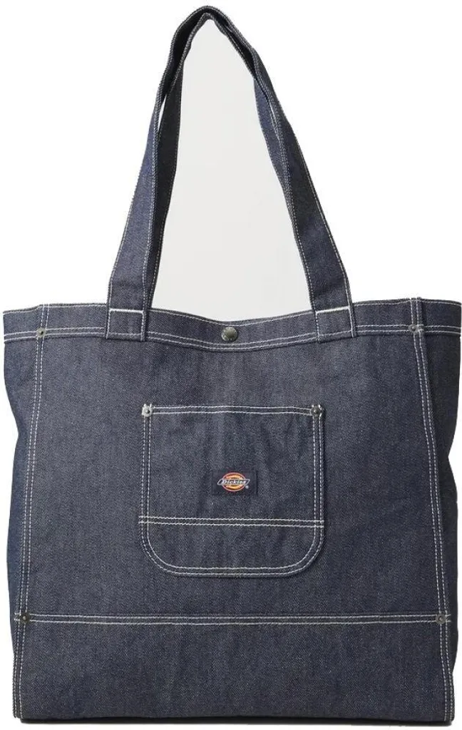 Dickies Borsa Tote Denim Unisex - Shopper Ecosostenibile Duratura