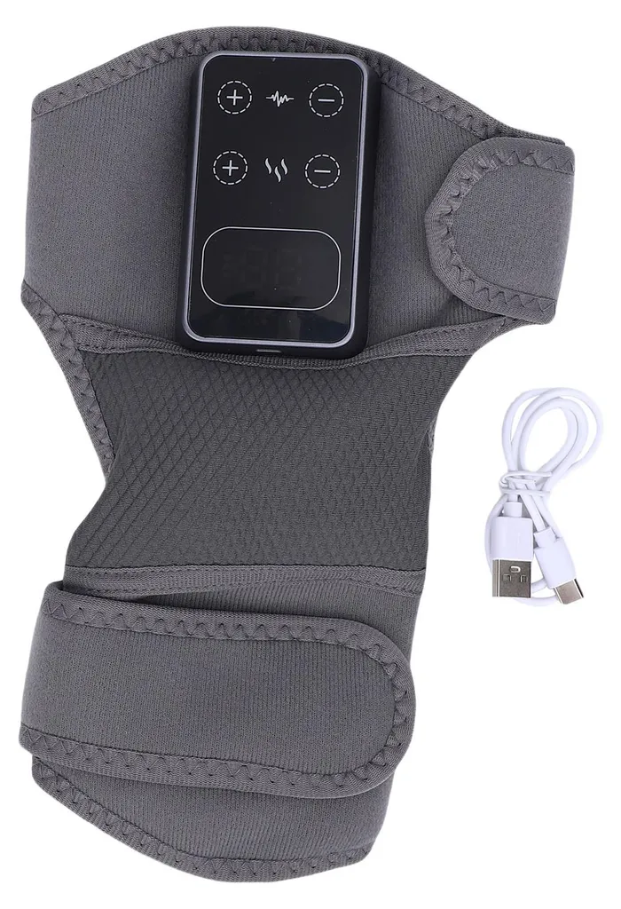 Genouillère chauffante et vibrante rechargeable pour massage des articulations