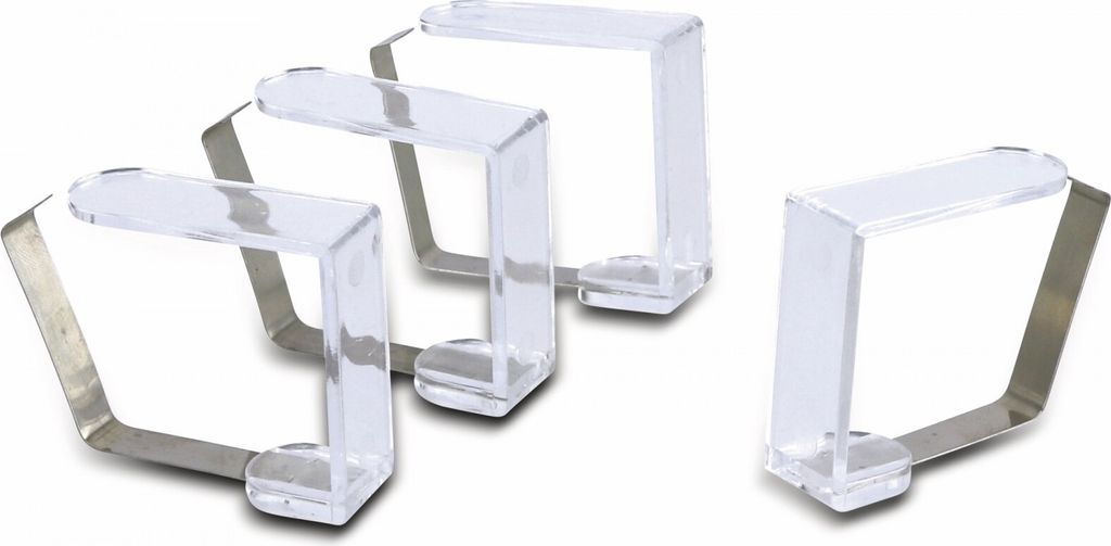 EXCELLENT HOUSEWARE Clips Handles Clamps for the table cloth 4 pcs