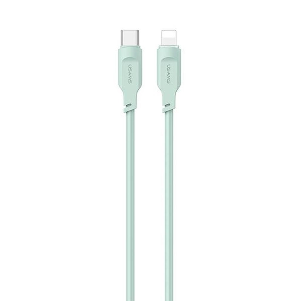 USAMS USB-C-auf-Lightning-Kabel, 1,2 m, Schnellladung, Grün
