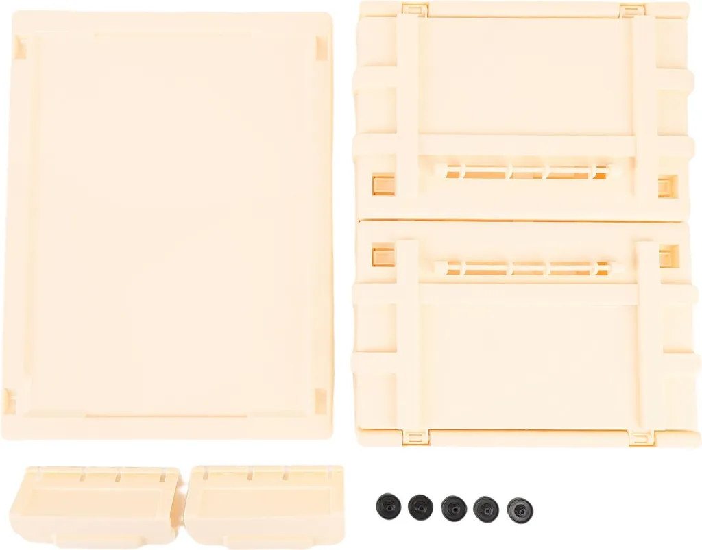 Boîte de rangement empilable à roulettes 20L : organisateur de placard