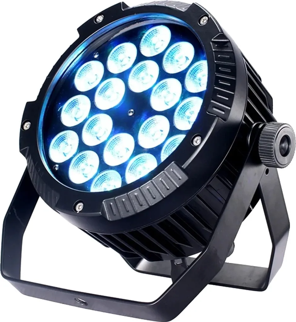 Spot de Scène LED 18x18W Étanche IP65 avec Contrôle DMX512 Haute Puissance