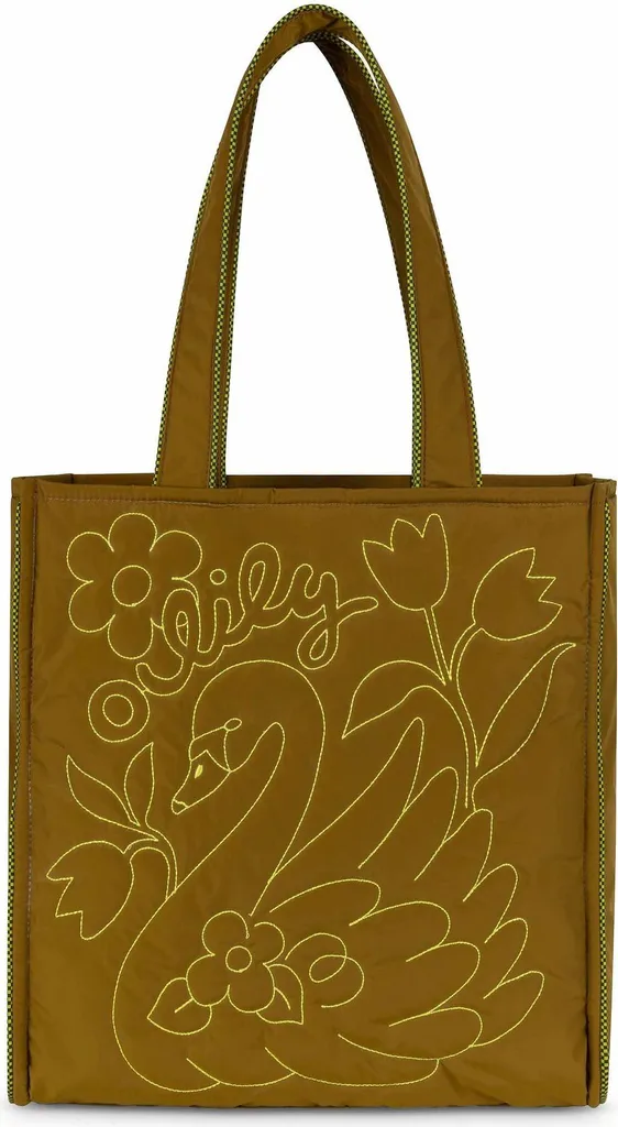 Borsa Oilily Skylari Shopper Green Moss Cachi - Design Olandese Unico
