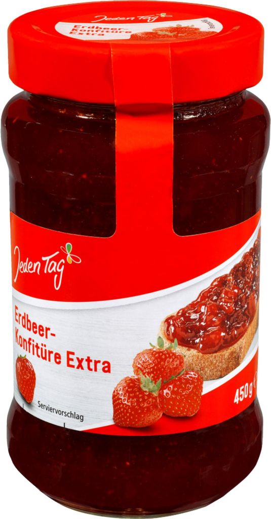 Jeden Tag Konfitüre Extra Erdbeere (450g)