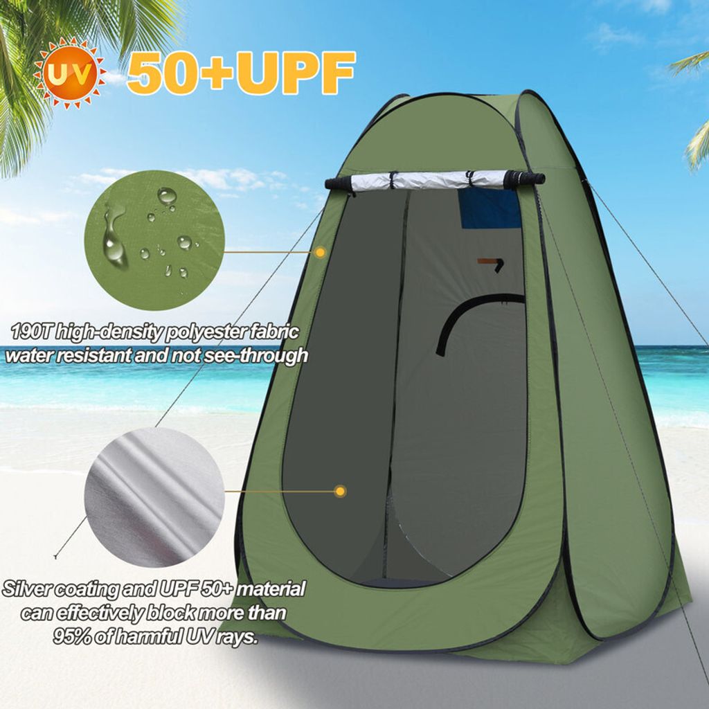 CLIPOP Pop up Duschzelt, Campingzelt, mit Tragetasche für Produktbild 8